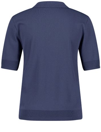 Donkerblauwe pull met kraag Indigo Gerry Weber 
