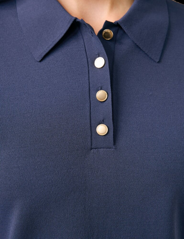 Donkerblauwe pull met kraag Indigo Gerry Weber 