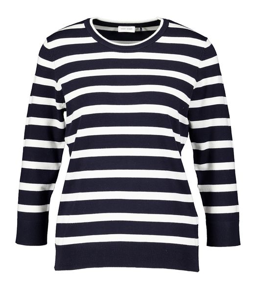 Night sky off gestreepte trui met ronde hals Gerry Weber