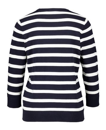 Night sky off gestreepte trui met ronde hals Gerry Weber