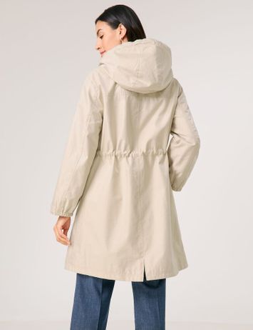 Beige halflange zomerjas met glans Gerry Weber 
