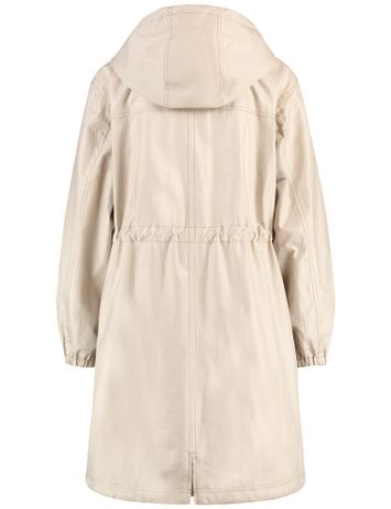 Beige halflange zomerjas met glans Gerry Weber 