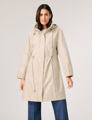 Beige halflange zomerjas met glans Gerry Weber 