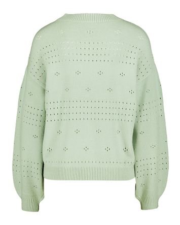 Lichtgroene pull met boothals Viril Vila