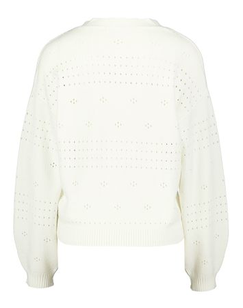 Ecru gilet met knopen Viril V Vila