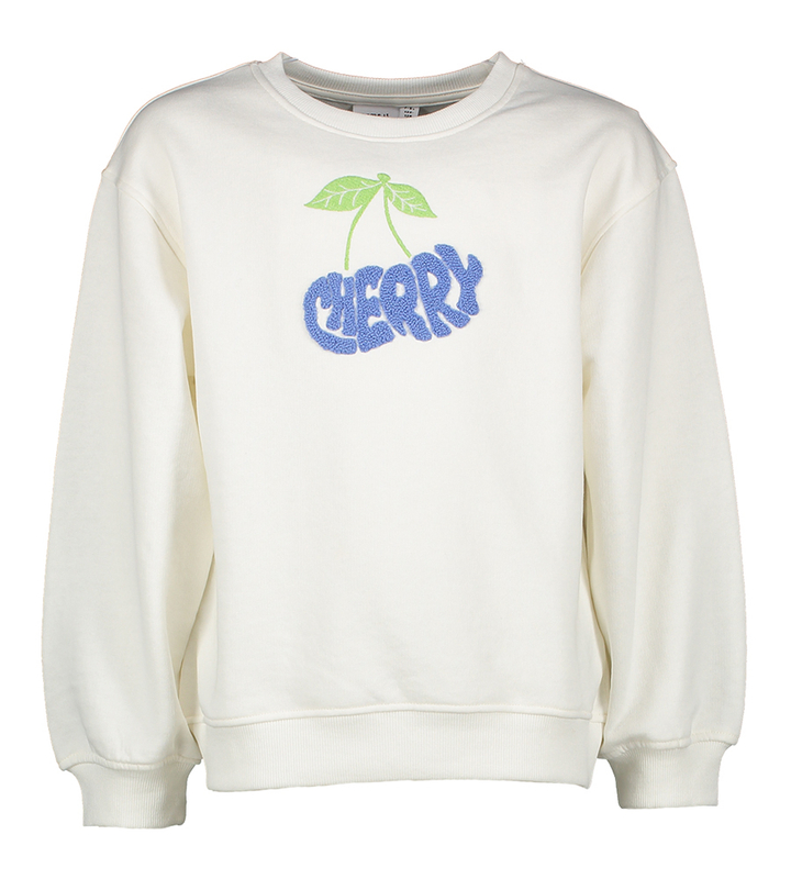Witte sweater met cherry Name It