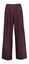 Paarse wijde broek met bandplooi in cashmere Liviana Conti 
