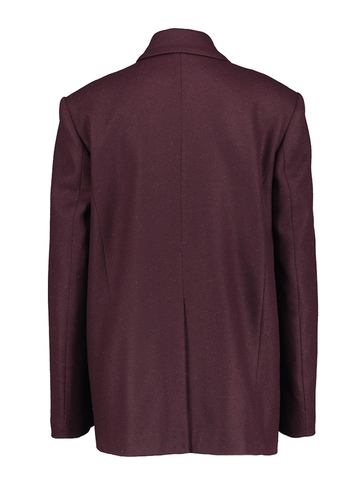 Paarse jas in cashmere Liviana Conti