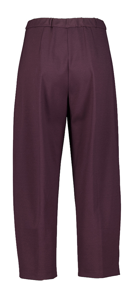 Donker paarse geklede broek in loose fit  Liviana Conti 