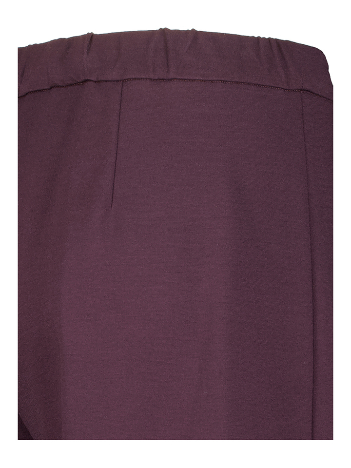 Donker paarse geklede broek in loose fit  Liviana Conti 