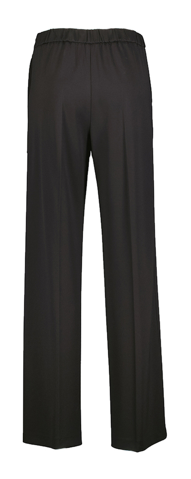 Zwarte Soepelvallende broek Liviana Conti