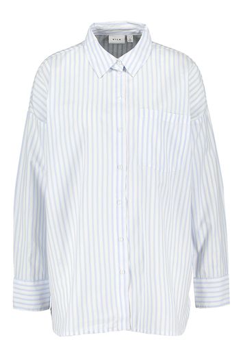 Wit oversized hemd met blauwe strepen  Vidarma Vila