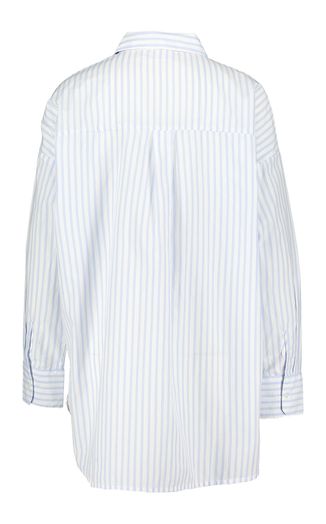 Wit oversized hemd met blauwe strepen  Vidarma Vila