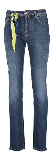 Blauwkleurige slim fit jeans Jacob Cohen