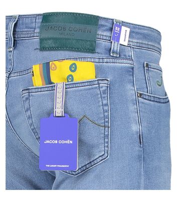 Blauwe slim fit jeans Nick Jacob Cohen
