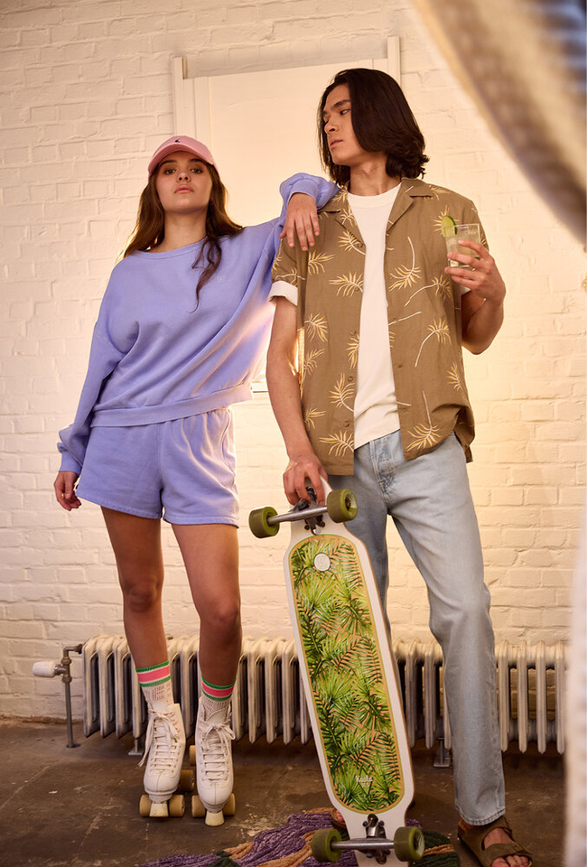 Lichtblauwe relaxed jeans Chris Jack & Jones