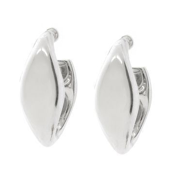 Gunmetal ronde oorbellen Laurence Delvallez