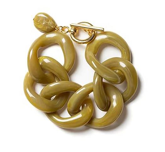 Leek bracelet green Laurence Delvallez