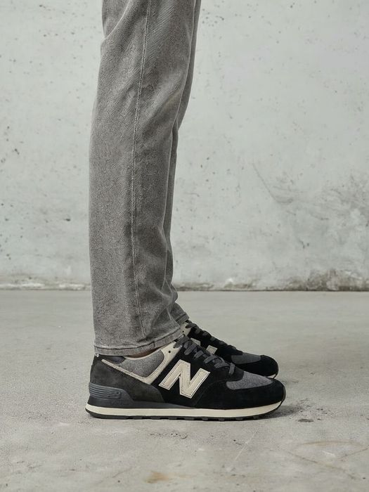 Zwarte lage sneakers Model 574 New Balance