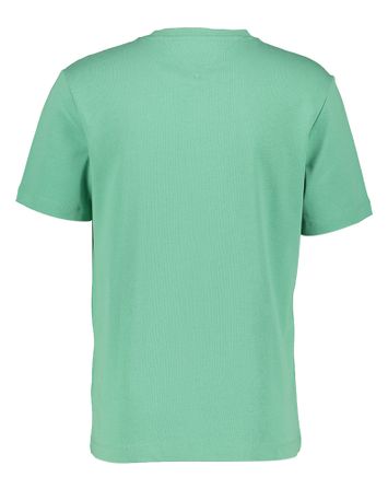 Groene katoenen t-shirt met ronde hals en korte mouwen Tommy Hilfiger