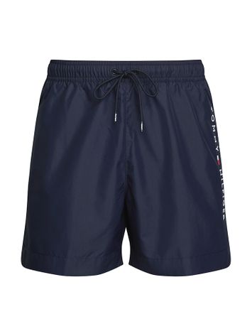 Donkerblauwe zwemshort met merknaam Tommy Hilfiger 