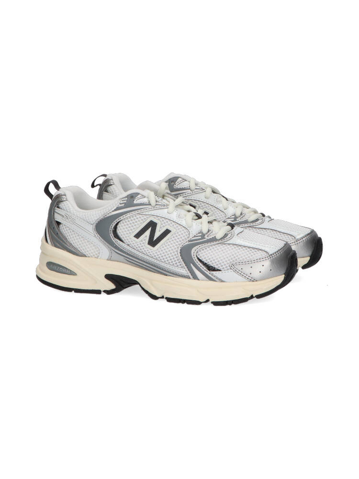 Stijlvolle lage sneaker silver metallic model 530 New Balance