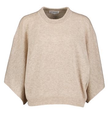 Beige wollen trui met wijde mouwen Chicago Oscar