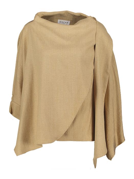 Beige sierlijke blouse Leon Oscar