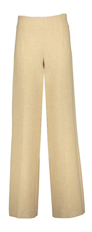 Beige wijde geklede broek Amber Oscar
