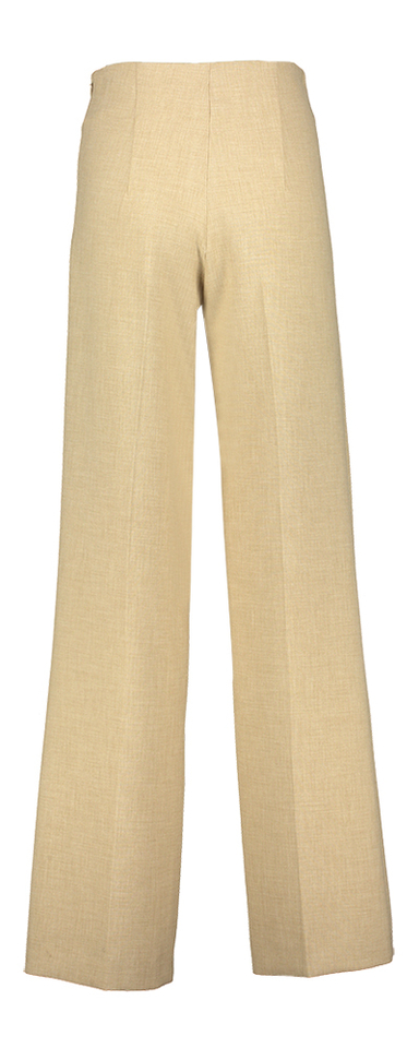 Beige wijde geklede broek Amber Oscar