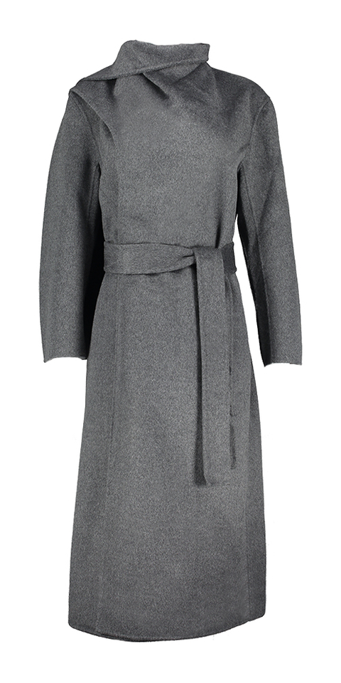 Grijze mantel Suzanne Oscar 