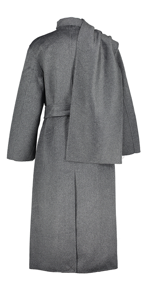 Grijze mantel Suzanne Oscar 