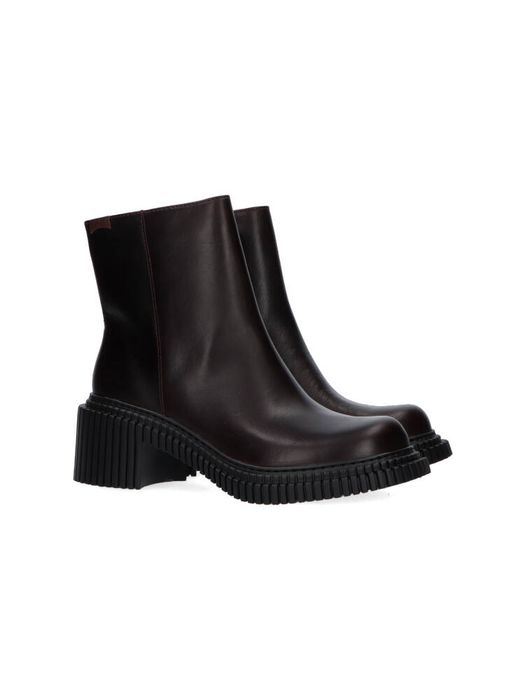 Bordeaux boots met blokhak Pix London Camper