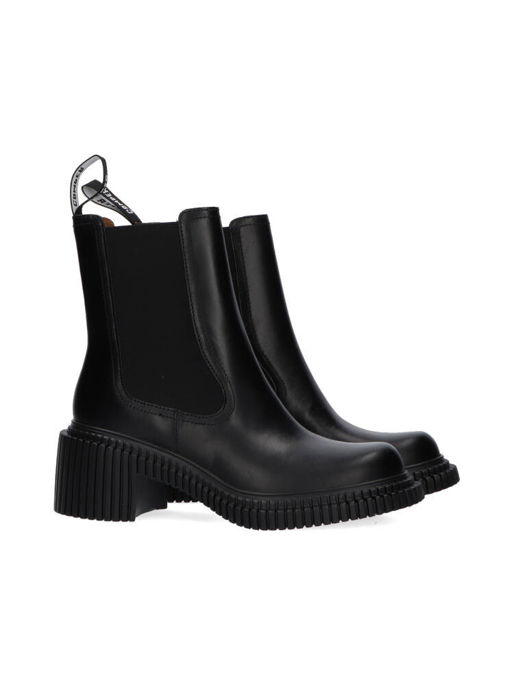 Zwarte boots met blokhak Pix London Camper