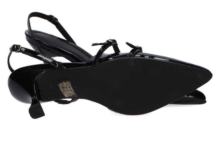 Zwarte instappers met hak Joelle onix Alohas