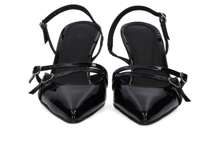 Zwarte instappers met hak Joelle onix Alohas