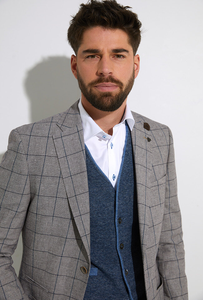 Geruite blazer Roy Robson 