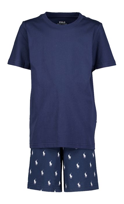 Donkerblauwe 2-delige pyjama set Ralph Lauren