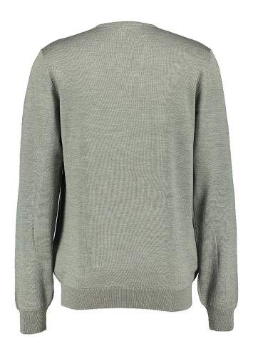 Groen grijze pull met v-hals Maerz