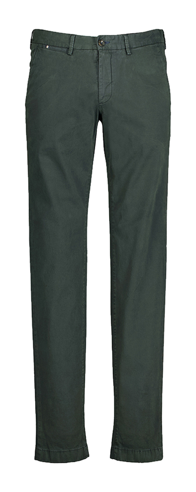 Donkergroene slim fit chino George Zilton