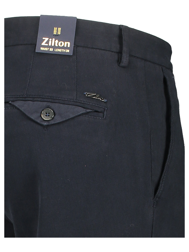 Night blue katoenen broek Magnus Zilton
