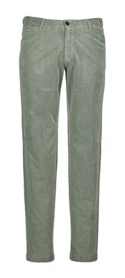 Groene lange broek in ribfluweel Elliot Zilton