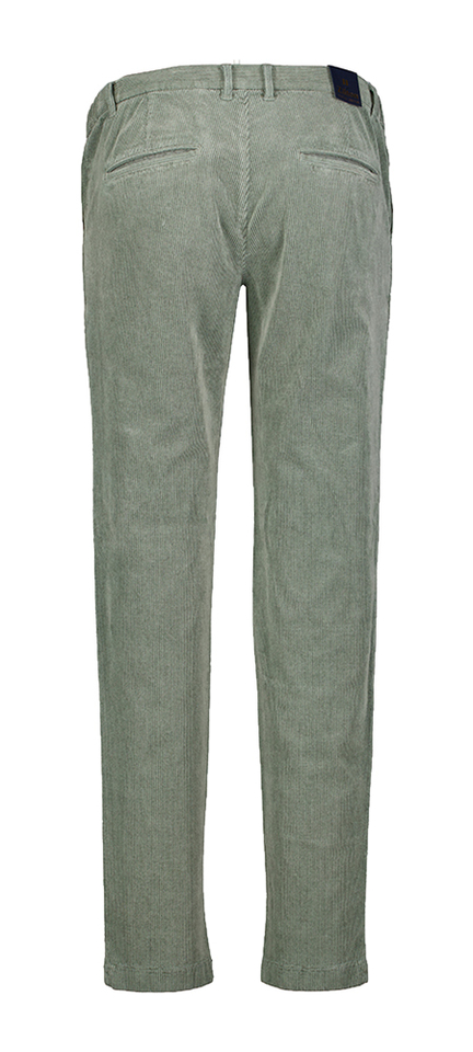 Groene lange broek in ribfluweel Elliot Zilton