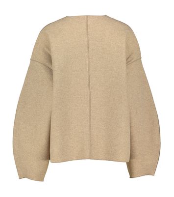 Beige jasje met drukknoop Vijuice Loose Vila
