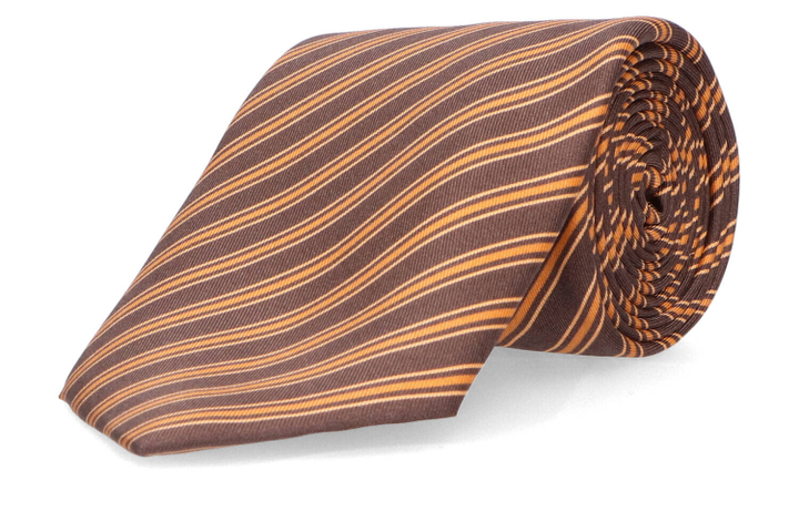 Bruine das met oranje print Marchesi di Como