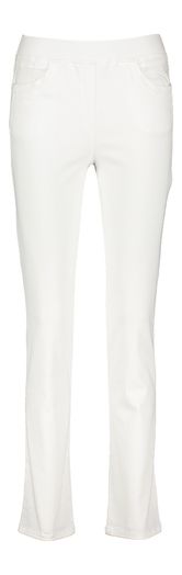 Wite bslim fit broek met elastiek Pamina Raphaela