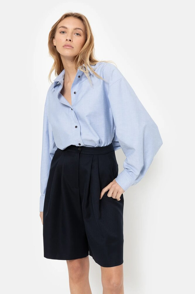 Blauwe bloes met wijde mouwen Mason Ame