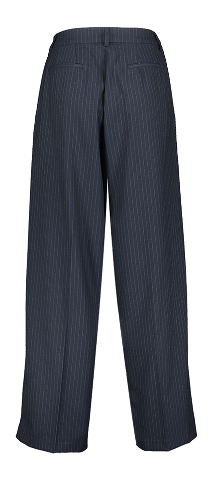 Blauwe Wijde broek met streep Michel Âme