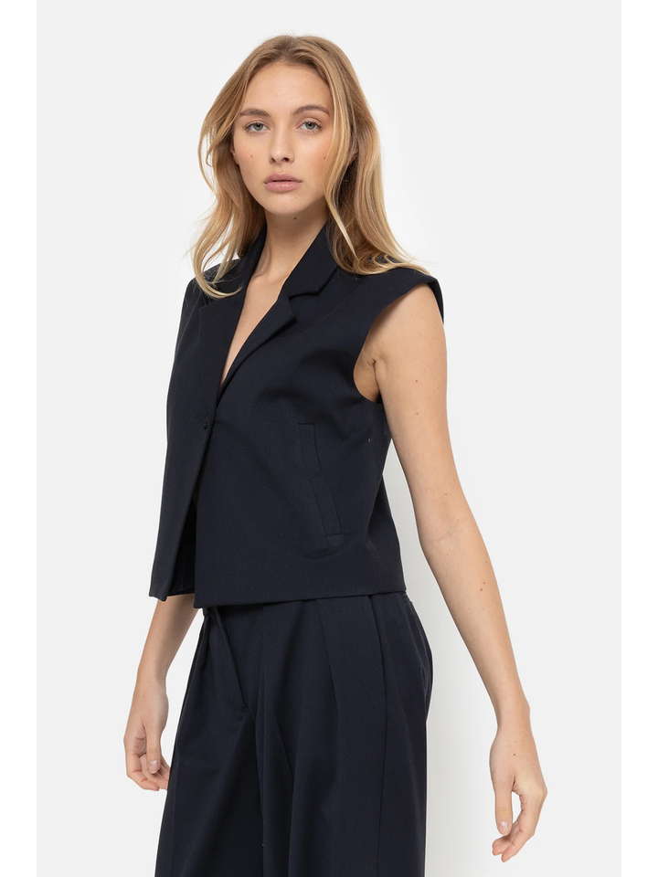 Blauwe wijde broek Michel âme