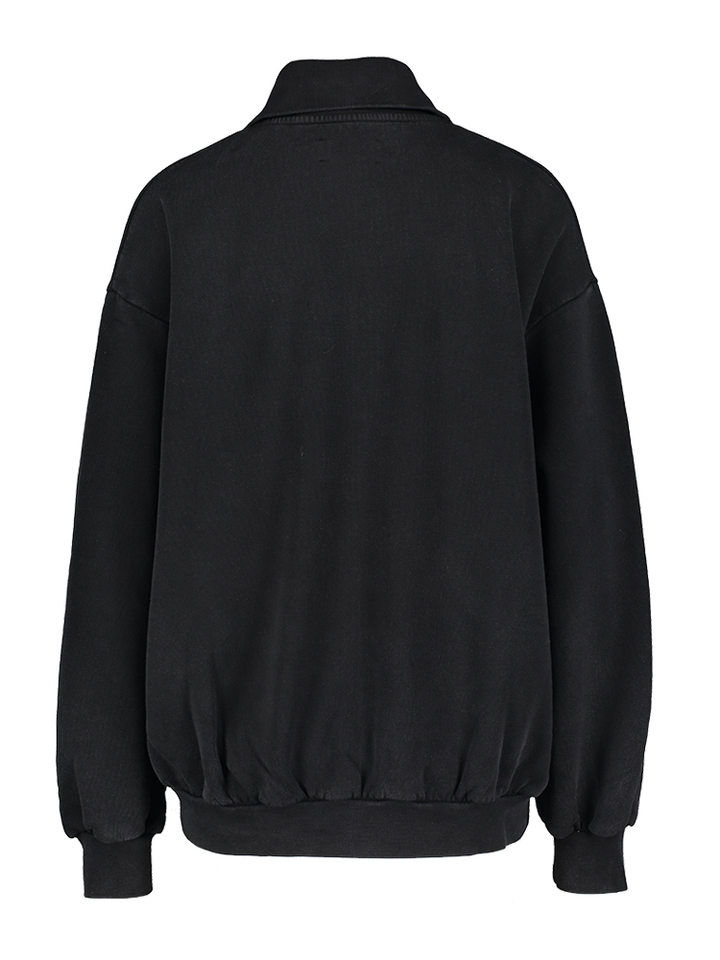 Zwarte gilet met rits Monaco Âme